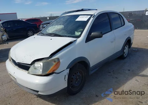 2000 Toyota Echo из США, поврежденный, VIN JTDBT1236Y0028362